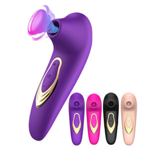 Estimulador Clitoriano Por Ondas De Pressão Com Toque Aveludado Recarregável USB 5 Frequências Silicone + ABS