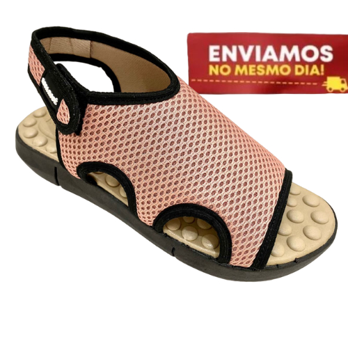 Sandalias Ortopedicas Chinelo Feminino Nuvem Confortável Macio Leve Palmilha Massageadora Original Rosa Rosê Envio Imediato