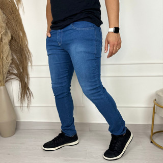 Calça Jeans Masculino Skinny Moda e Roupa Casual com Elastano Slim