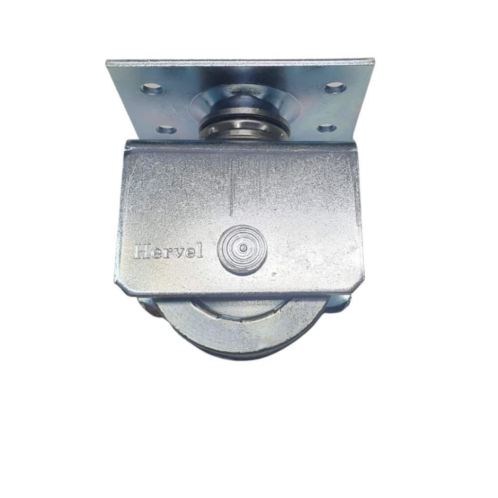 Roldana 2 Polegadas Giratoria Com 1 Rolamento Para Portão em L Canal  U Tubo 1/2"   - 1 Unidade