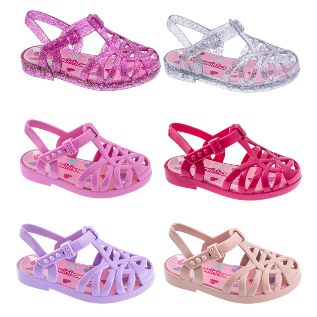 Sandália Trançada Bebê Charmosinha Chic Infantil Rosa