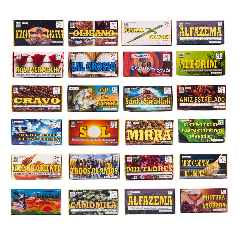 Defumador 200 Tabletes Natureza Espiritual - Kit 10 Caixas Sortidas em Oferta na Shopee