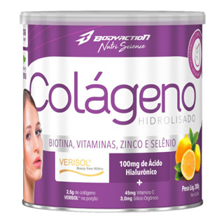 KIT 2 ColagenoS Verisol c/ acido Hialuronico - Body Action - 200g - LIMÃO C/ CLOROFILA