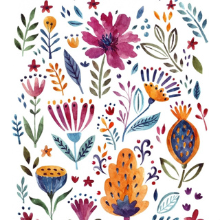 Papel De Parede Adesivo Flores Abstratas Autocolante em Oferta na Shopee