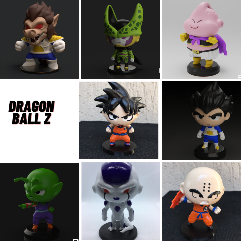 Boneco colecionavel DRAGON BALL Z GOKU PICOLO FRIZA MANDIBUL VEGETA KURIRIN Figura Decorativa Action Figure IMPRESÃO 3D