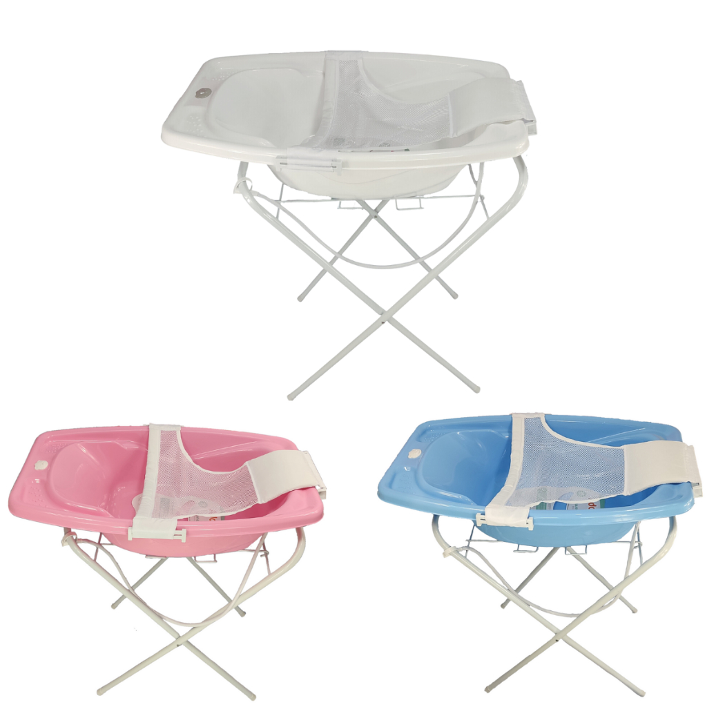 Kit Banheira com Suporte Vários Modelos - Varias Cores e Varios Tamanhos em Oferta na Shopee