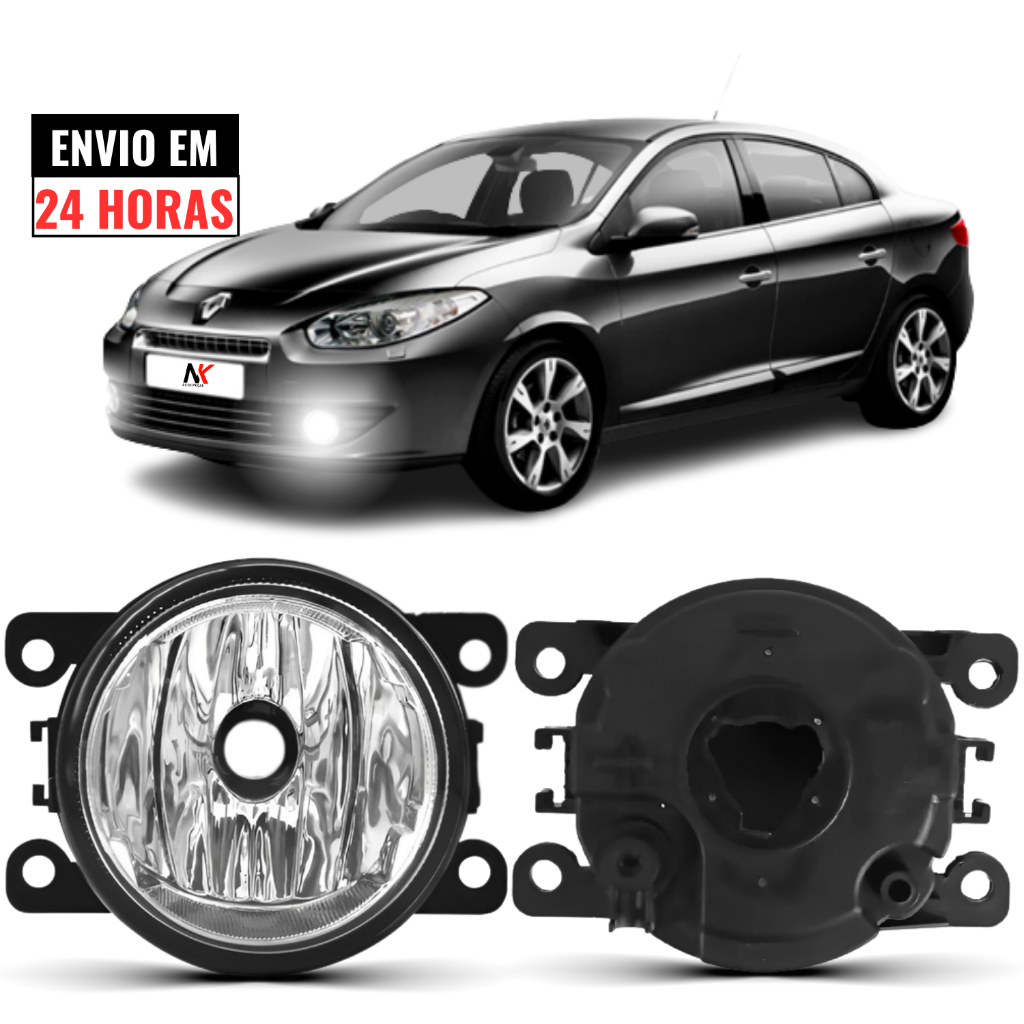 Farol Milha Renault Fluence 2011 2012 2013 14 2015 2016 2017 em Oferta na Shopee
