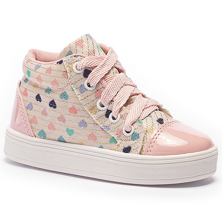 Tênis Infantil Menina Tininha Cano Alto Botinha Conforto Estampado em Oferta na Shopee