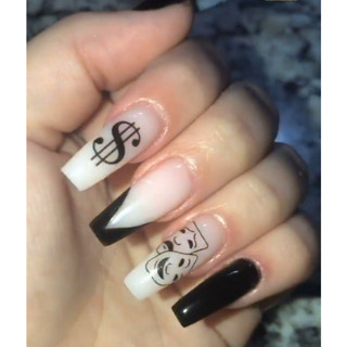 150 adesivos para unhas mandrake,planet girl, lv, louis, lala, ni ke, cifrão, chora agora ri depois