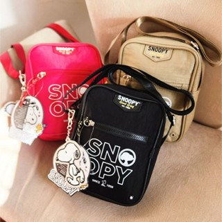 Bolsa Snoopy Transversal Pequena Feminina SP2850 em Nylon