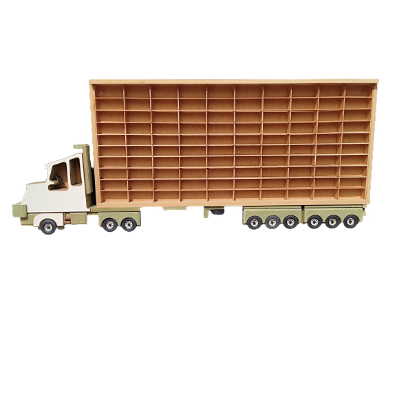 Expositor Carreta para 100 nichos escala 1:64 em Oferta na Shopee