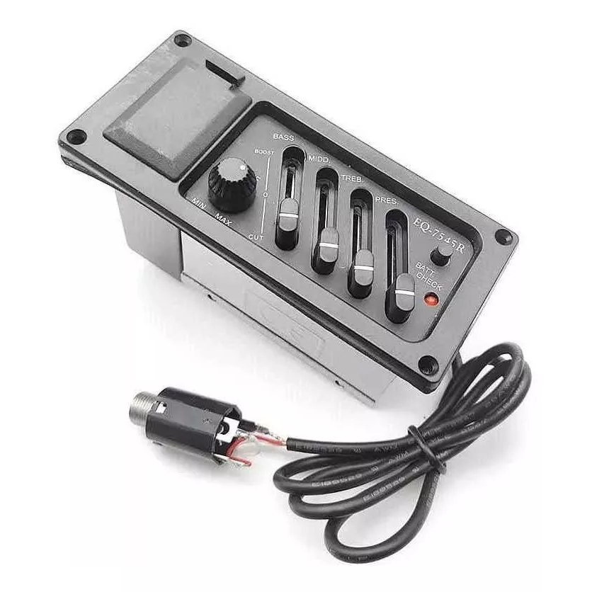 Captador Flat Reto 7545 Pre Amp Eq 7545r Violão Eagle Tagima em Oferta na Shopee