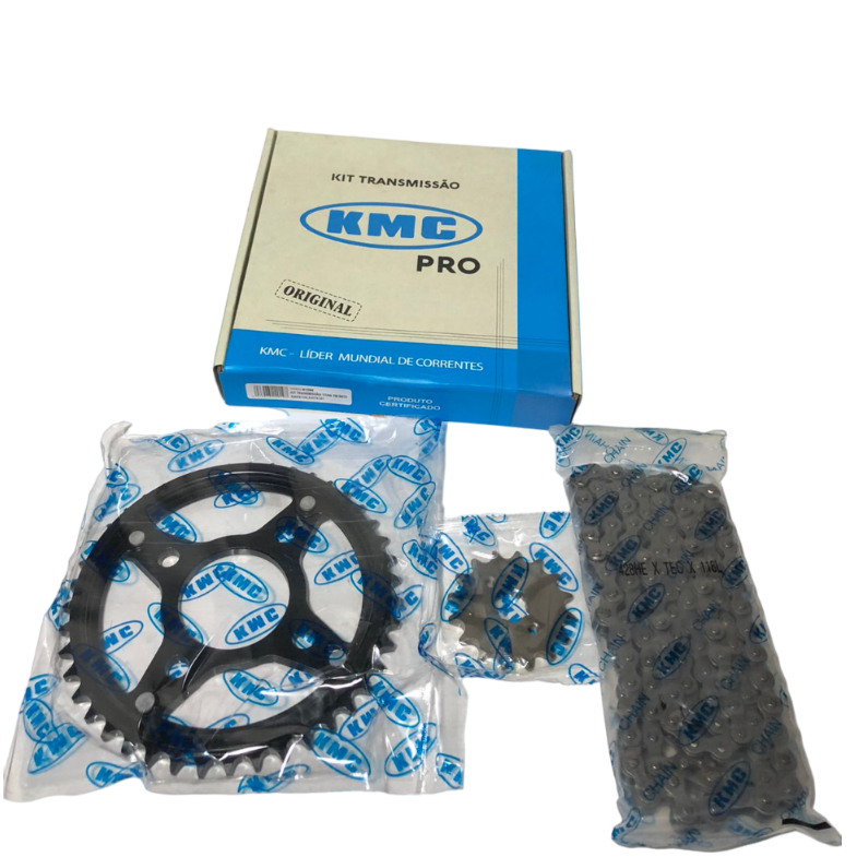 Kit Transmissão Completo Honda Titan 150 (Coroa / Pinhão / Corrente)