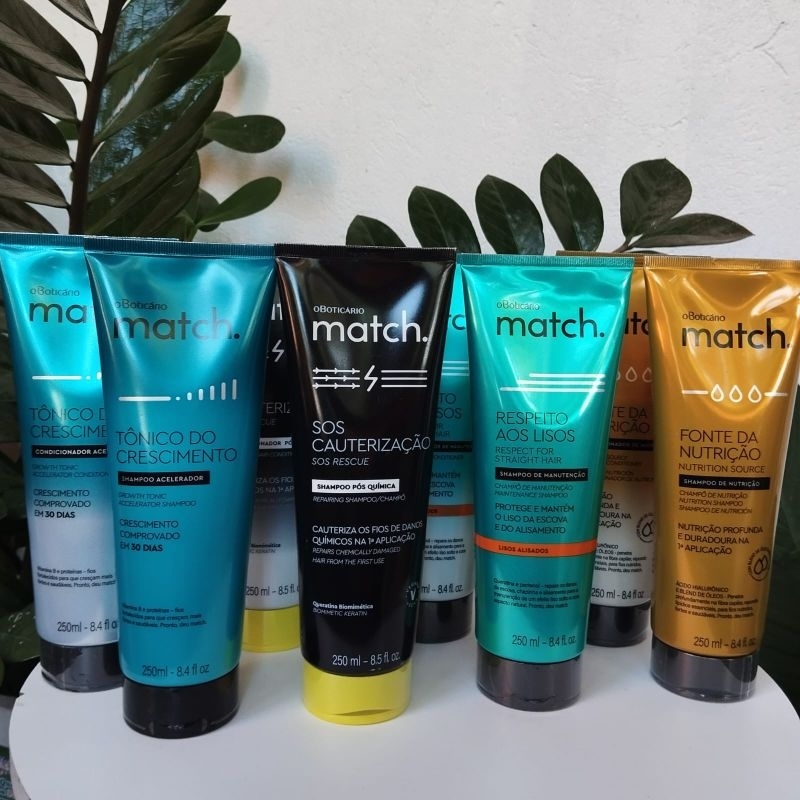 Kit Shampoo e Condicionador Match O Boticário - A ESCOLHER