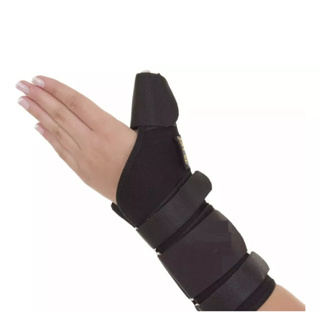 Ortese Tala Para Punho Com Polegar Em Lona Preto em Oferta na Shopee