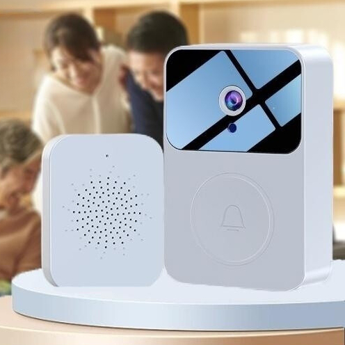 Campainha Com Câmera Vídeo Porteiro Sem Fio Wi-Fi HD Inteligente Smart Home Vê Pelo Celular Recarregável