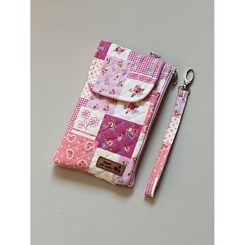 Carteira porta celular e documentos 2 bolsos