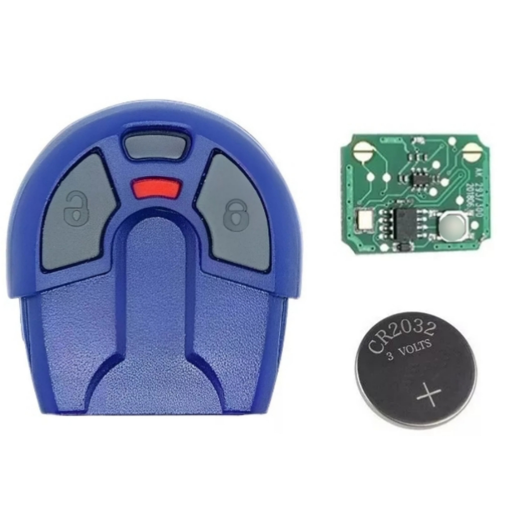 Controle remoto fiat azul alarme Positron Fitipaldi Px Fx Exact 270 290 292 293 300 330 360 bluetooth - Palio Siena Idea