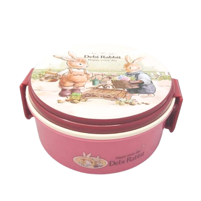 Lancheira Coelho Redonda 430ml - 1 Unidade