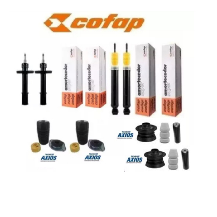 4 Amortecedor Cofap + Kit Coxim Batente Axios Celta Classic Corsa em Oferta na Shopee