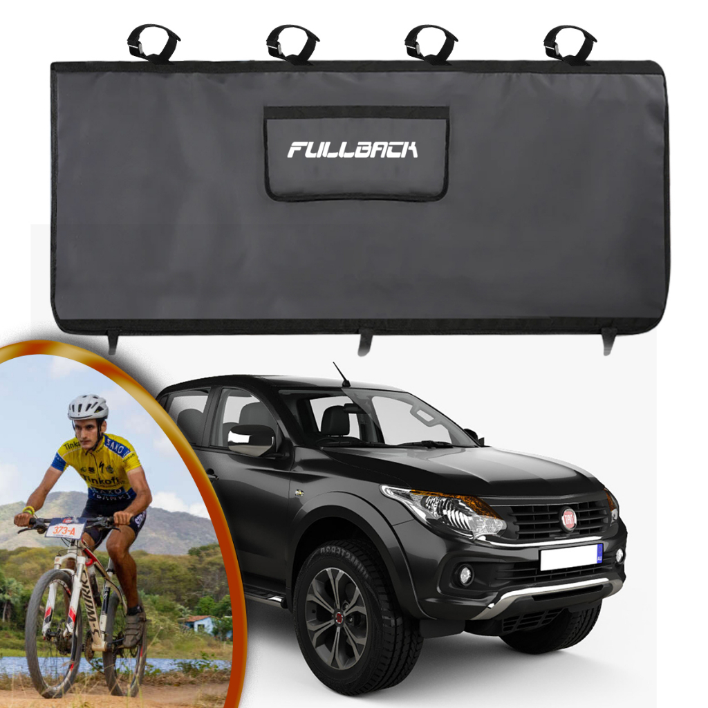 Transbike Fiat Fullback Caminhonete Protetor Bike Preto Trukpady Pro