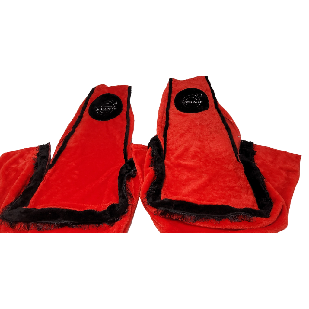 KIT CAPA BANCO MOTORISTA/CARONA + PAINEL + CAMA ORIGINAL VOLVO VM LOGO PELUCIA