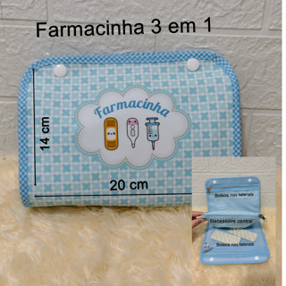 Farmacinha Porta Remédios 3 em 1 Forro Impermeável