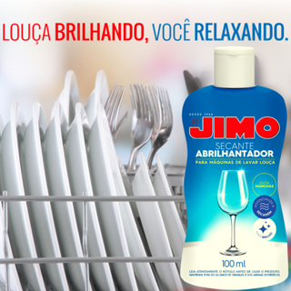 Secante para Lava Louças Jimo Abrilhantador 100ml / Potencializa a Secagem e dá Brilho às Louças em Oferta na Shopee