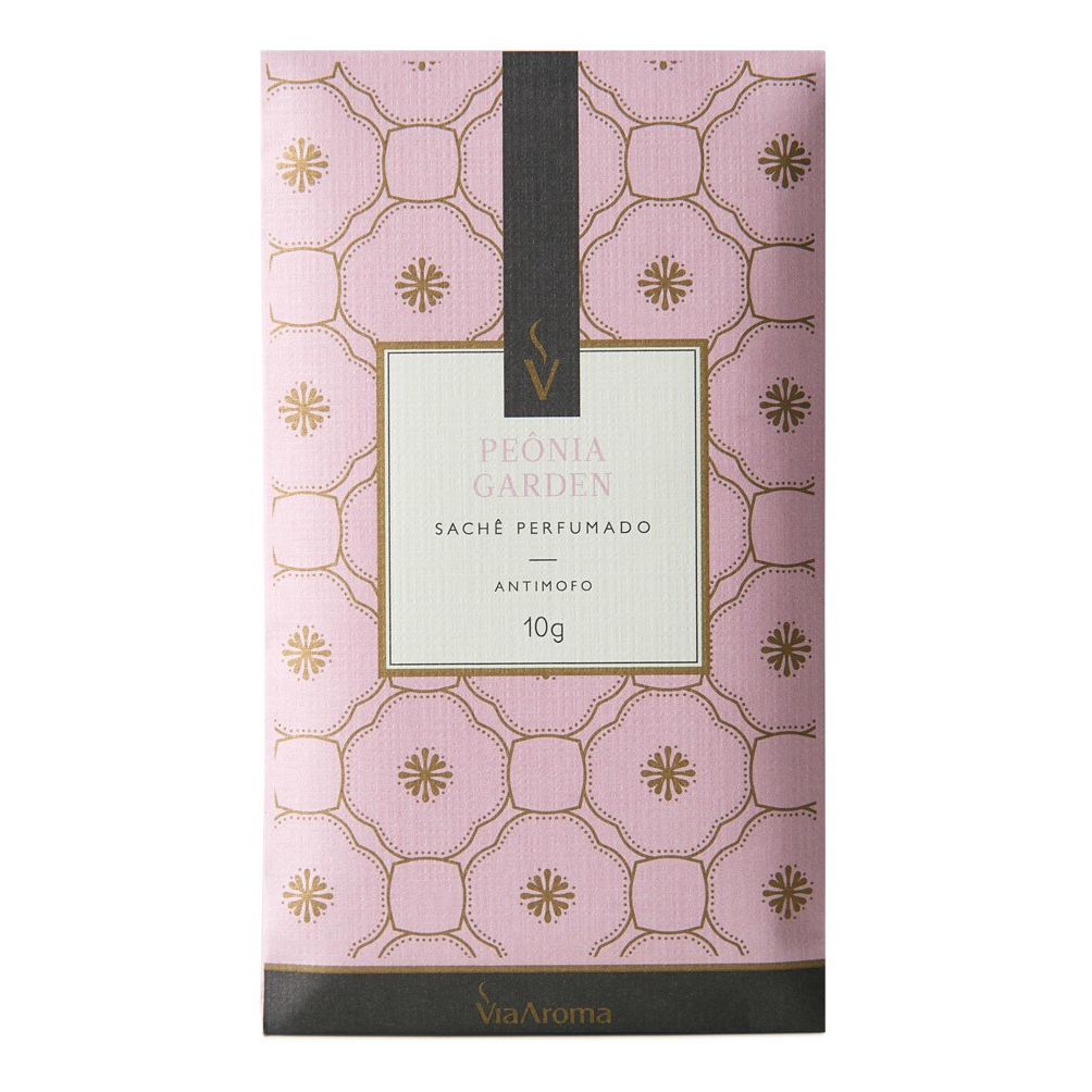 Kit 10 Saches Perfumados Via Aroma 10G Clássico para Gavetas Roupeiro Automóvel e Bolsa