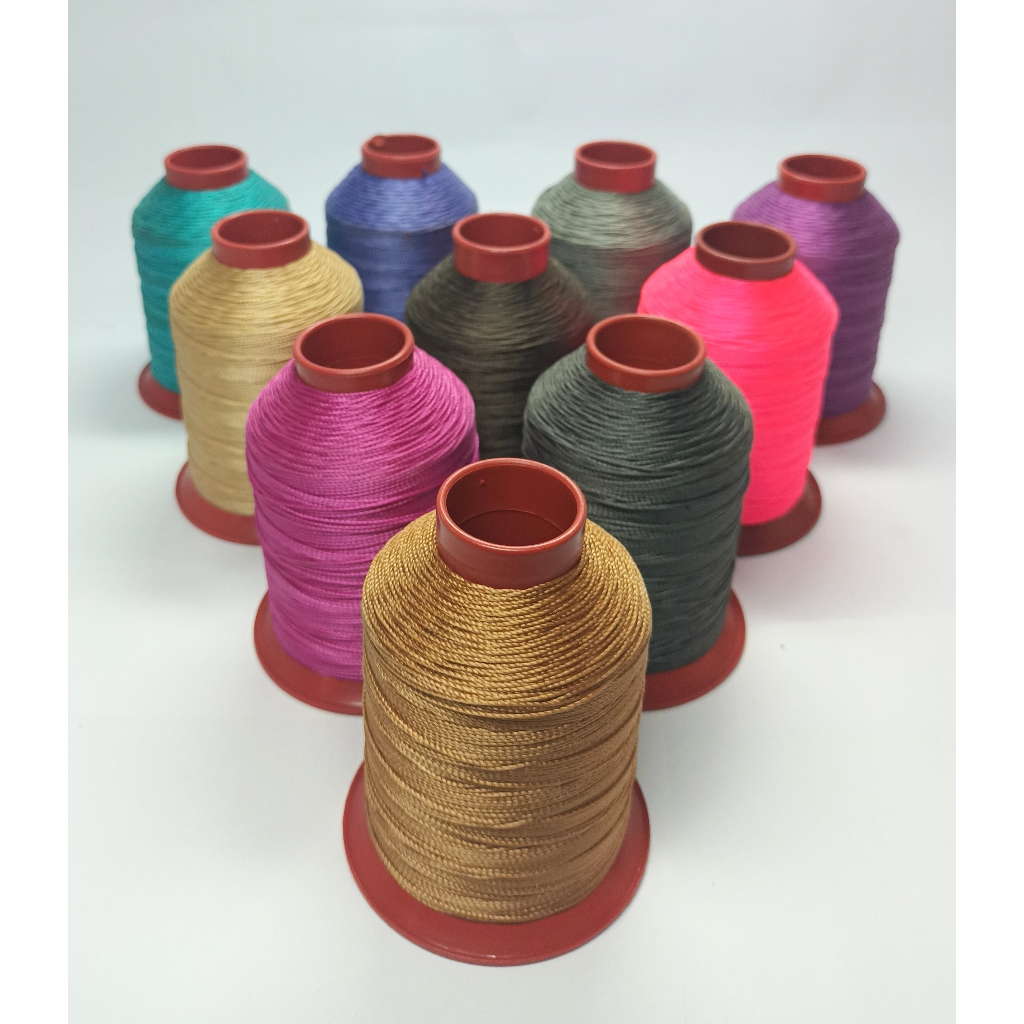 10 Linhas de nylon 10 Poliamida  cones de 100 Gr para costura pesada,couro,carteiras,tapeçaria,lonas,selaria,artesanato