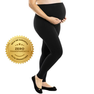 Calça Legging Gestante Maternidade Gravida Preto Cós Alto Confortável Gestação Feminina em Oferta na Shopee