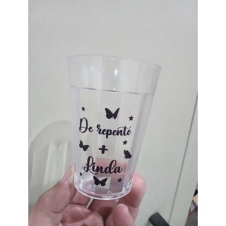 kit de 50 copos americano personalizados, arte em uma cor. ( Acrílico ) em Oferta na Shopee