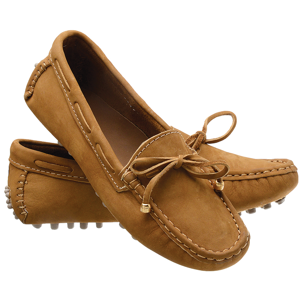 Sapatilha Rasteirinha Mocassim Feminino, Sola Cravinhos, Couro Nobuck, Drive, Dock Side, Sapato, Branco Oferta