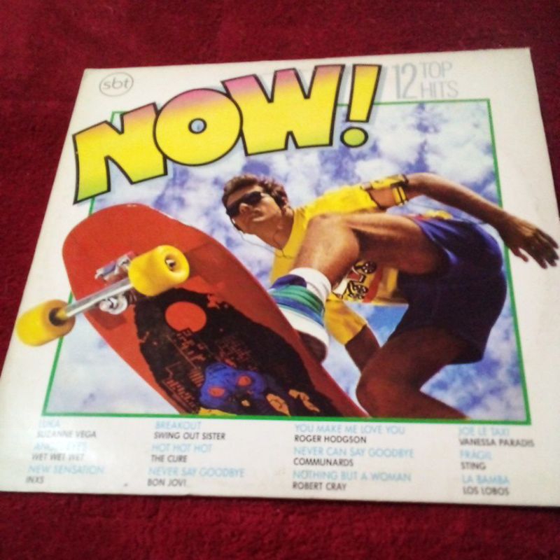 Disco Vinil Now 12 top Hits com encarte