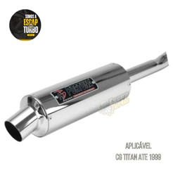 Escapamento Cg 85/ Titan Até 99 Mini Turbo Fortuna