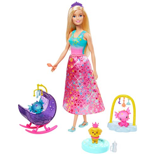 Boneca Barbie Dreamtopia Babá de Dragões GJK51 - Mattel