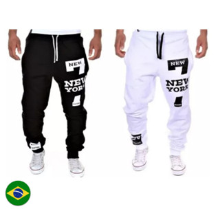 Calça Moletom Masculina New York Adulto e Infantil