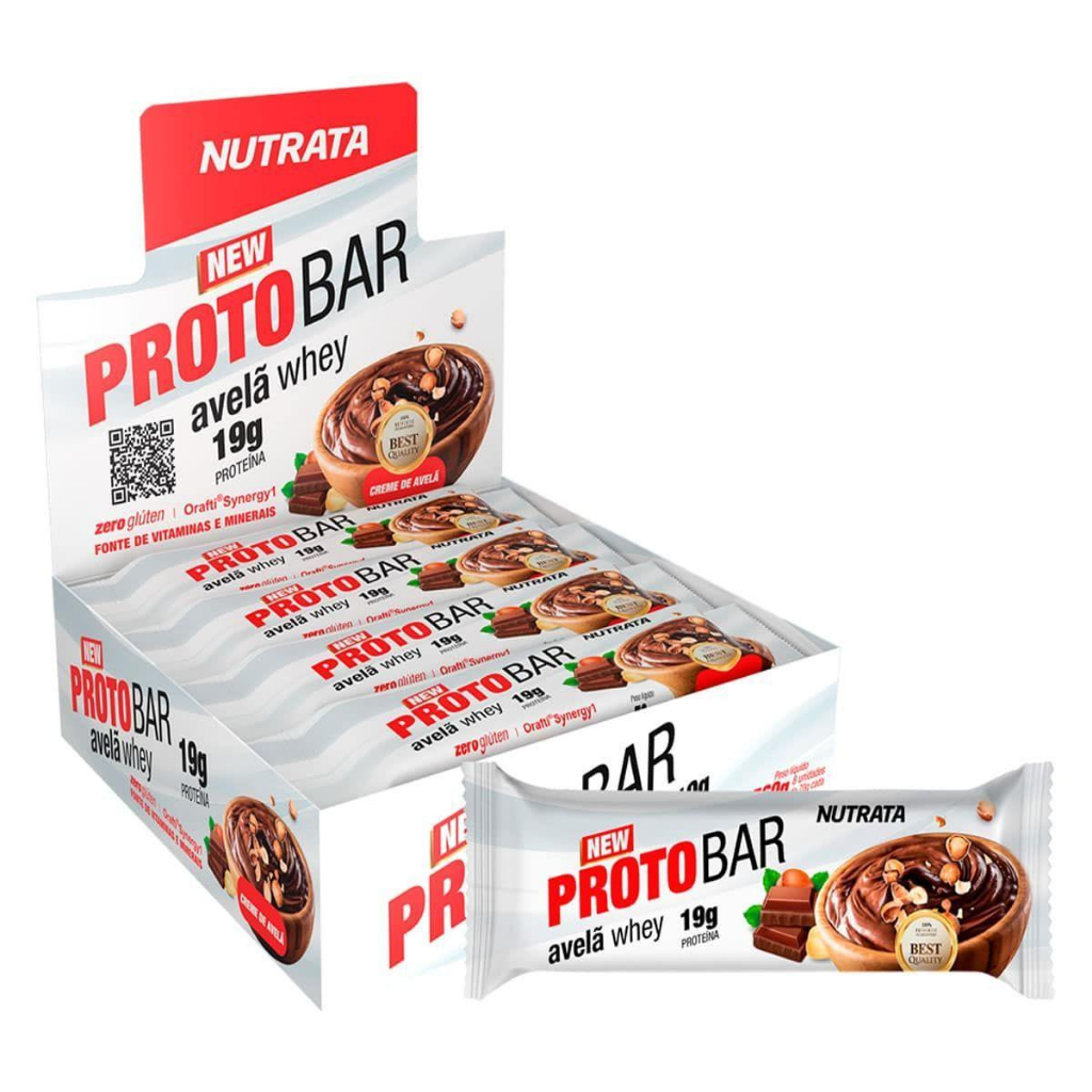 ProtoBar - Barra de proteína 8 Unidades - Nutrata