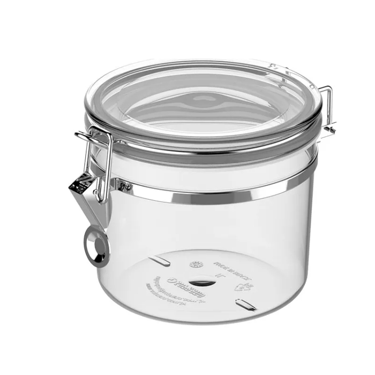 Potes Herméticos Soprano Napoli 1litro com presilha Transparente
