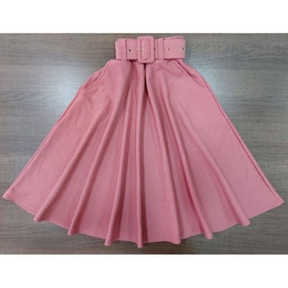 Saia godê, saia rodada, com cinto, rosé, azul com bolas, terracota, saia de bolinha