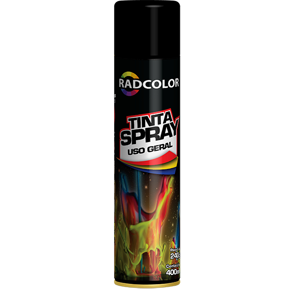 SPRAY PARA FERRO E MADEIRA PRETO FOSCO 400ML ll