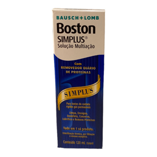 Solução Limpadora para Lentes de Contato Rígidas Boston Simplus 120ml