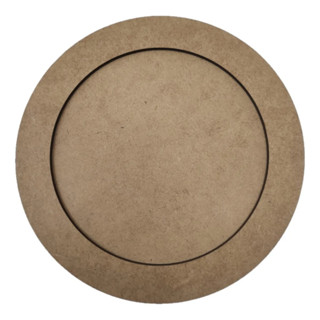 Moldura Redonda Lisa 65cm MDF 9mm com Fundo