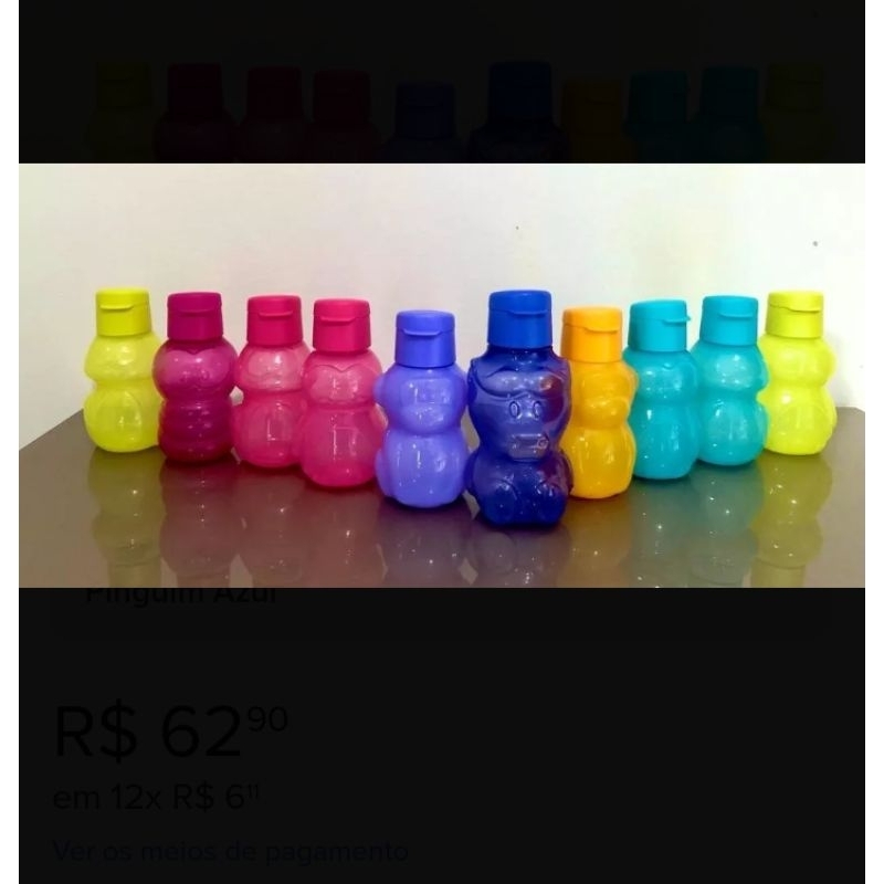 Eco tupper kids 350ml ou 425ml Tupperware vários personagens