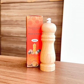 Moedor Temperos Pimenta Sal Grosso Especiarias Ervas em Madeira em Oferta na Shopee