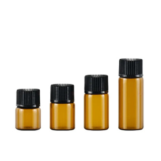 50 Frascos vidro âmbar gotejador 1ml/2ml/3ml/5ml em Oferta na Shopee