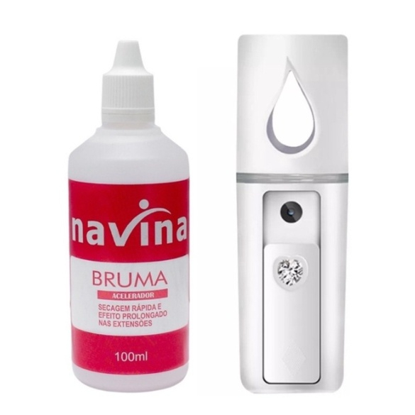 Kit Nano Mister + Bruma Navina Alongamento Cilios Lash em Oferta na Shopee
