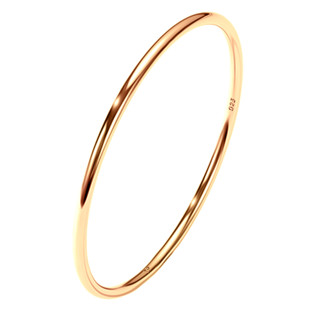 Anel Fio Redondo Aliancinha Prata 925 Dourada Ouro 18k