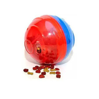 Bola de brinquedo petisqueira para pet, bola de para brincar e comedouro para cachorro e gato