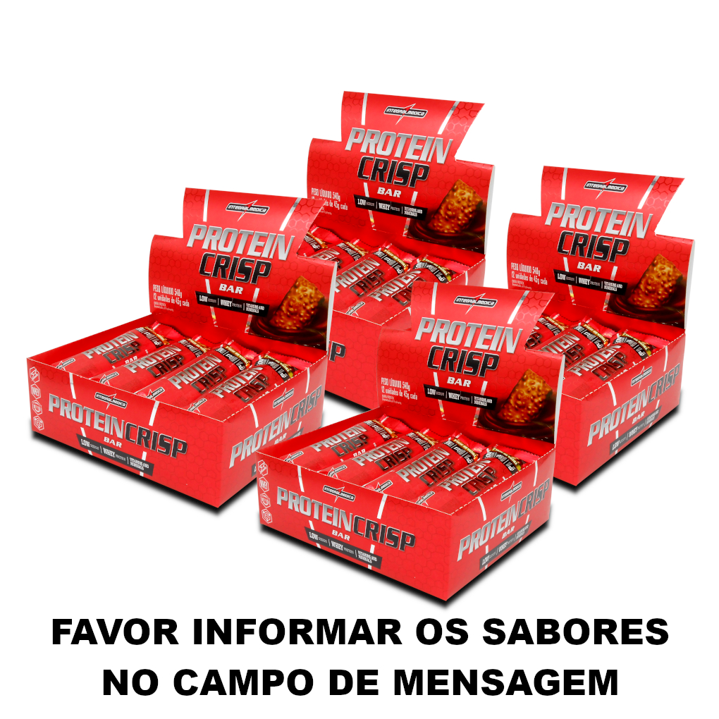 Kit com 4 caixas de Protein Crisp - IntegralMedica